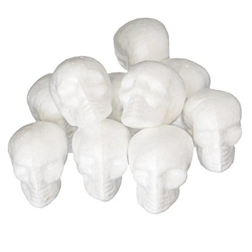 LoveinDIY 10pcs White Halloween Polystyrene Decoration For Kids Craft