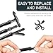 getfay Pack-30 Car Windshield Washer Hose Kit, 13.1Ft Flexible Bendable Hose + T-type Y-type I-type Hose Connector, Connects Water Pump and Nozzle Accessories, Universal for Most Cars Models (Black)
