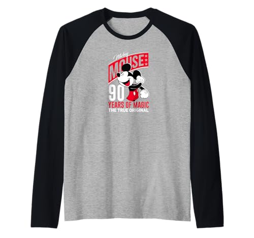 Mickey 90 Years of Magic raglan baseball tee idéal pour vos sorties d'été