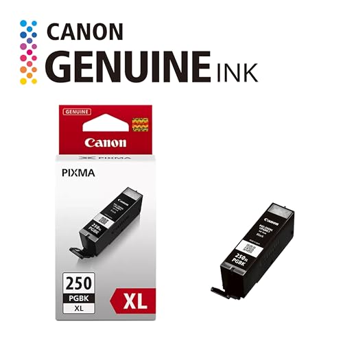 Image of Canon PGI-250XL Genuine Pigment Black Ink Tank,Compatible with MG6320,IP7220 & MG5420,MX922,MG5520,MG6420,MG7120,iX6820,iP8720,MG7520,MG6620,and MG5620 Printers,(Pack of 2)