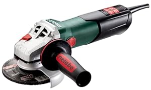 metabo Winkelschleifer WEV 11-125 Quick - 1100 W, 125 mm, 10.500 U/min, 3 Nm Drehmoment - Drehzahlregelung, M-Quick, Sicherheitskupplung, ergonomisch, kompakt, für Trennen & Schleifen - Inkl. Zubehör