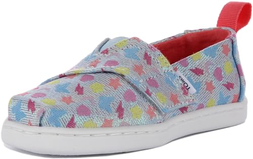 Image of TOMS Kids Tiny Alpargata Washed Dinos (Toddler /Little Kid)