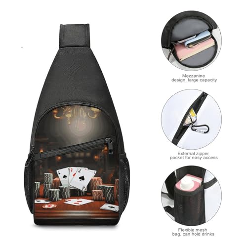 Sling Bag para mujer y hombre, mochila cruzada pequeña miniatura 4