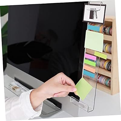 2pcs Monitor Memo Note Board Phone Message Memo Board Computer Screen Easy Install