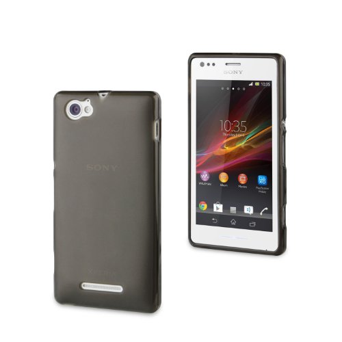 muvit SESKI0025 Coque pour Sony Xperia M Smoke Foncé
