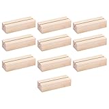 soporte porta menu Contenido del paquete: recibirás 10 soportes de madera para tarjetas, cantidades suficientes para satisfacer tus usos diarios o decoración de festivales, por lo que no tienes que preocuparte por quedarte sin los soportes de números de mesa.