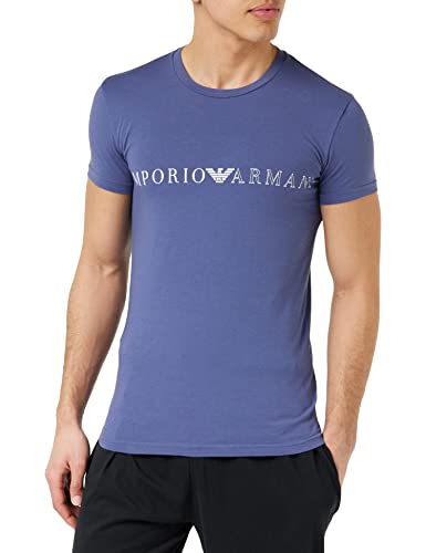 Tee shirt noir Emporio Armani homme 111035 fini les hauts déformés après lavage
