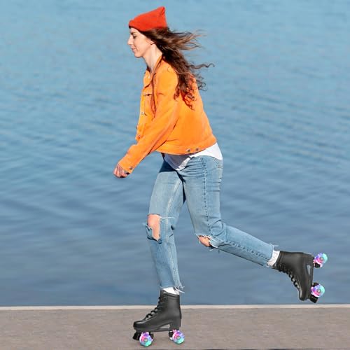Xudrez YQLCVY549914_6147676 Roller Skate Shoes For Women Men Pu Leather High-Top Double-Row Roller Skates thumb #5