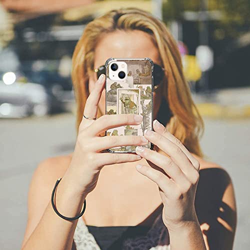 Fortunicdy Frog And Toad Collage Phone Case Compatible With Iphone 14 Plus,The Lovers Case For Girl Women Men,Unique Soft Tpu Bumper Case Cover #TOP1
