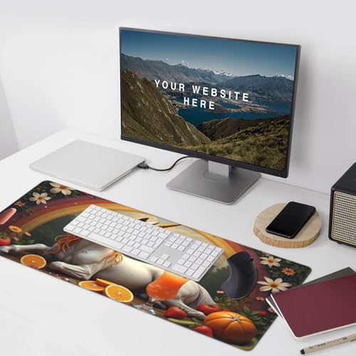 Sous-main de bureau grand format pour protéger sa table et stabiliser le clavier - 5