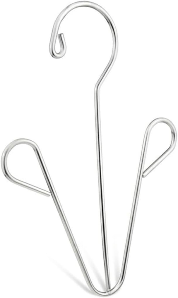 STOBAZA Sturdy Stainless Steel Shoe Dryer Rack 2 Pack Boot Hanger Clothes Drying Shelf