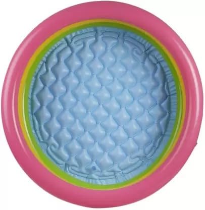 2ft Snapset Air Water Pool, Swimming Pools for Kids,Outdoor,Garden-Easy Set Kids Pool, Inflatable Sunset Glow Round Colourful Ring Baby Pool Portable Baby Bath Tub-image-20