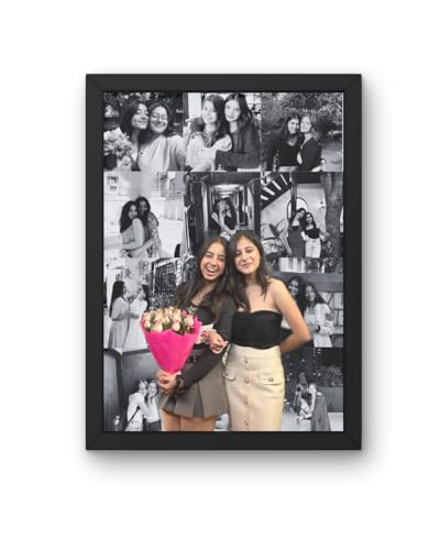 Image of Customized Collage Photo Frame for Wall | Upload 14 Photos | Personalized Photo frame Gift for Birthdays, Anniversaries, Weddings, Couples | (A4 Size) (Design 1)