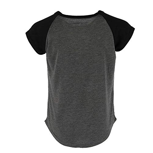 Disney Youth Girls Mickey Peeking Pocket Tee Charcoal X-Small2