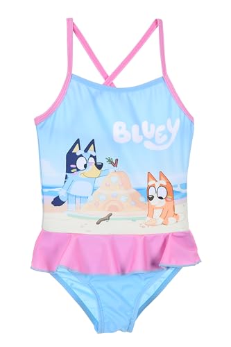 Maillot de bain une pièce fille BlueY motif Bingo imprimé, confort élastique enfant 3-6 ans