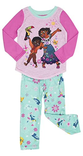 Disney Girls' Encanto Pajama Set, Pink Long Sleeve, Size 8