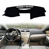 KEDAKEJI Car Carpet Dashboard Cover,Dash Cover Mat Compatible with Toyota Camry 2007 2008 2009 2010 2011 (Black)