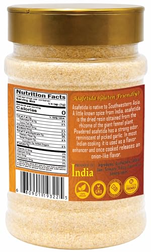 Rani Asafetida (Hing) Ground 3.75oz (106g) Gluten Friendly, PET Jar ~ All Natural | Salt Free | Vegan | Non-GMO | Asafoetida Indian Spice | Best for Onion Garlic Substitute