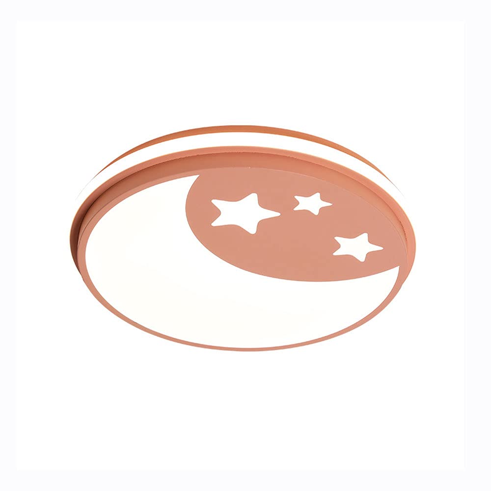 Plafonnier tricolore rose de 16.5In idéal pour illuminer la chambre d'enfant