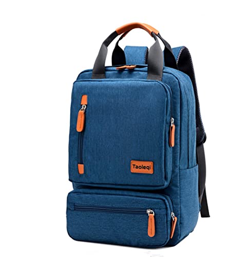 Mochila Executiva Impermeável mochilas escolar Para Notebook de tecido Oxford Masculina/Feminina azul-marinho