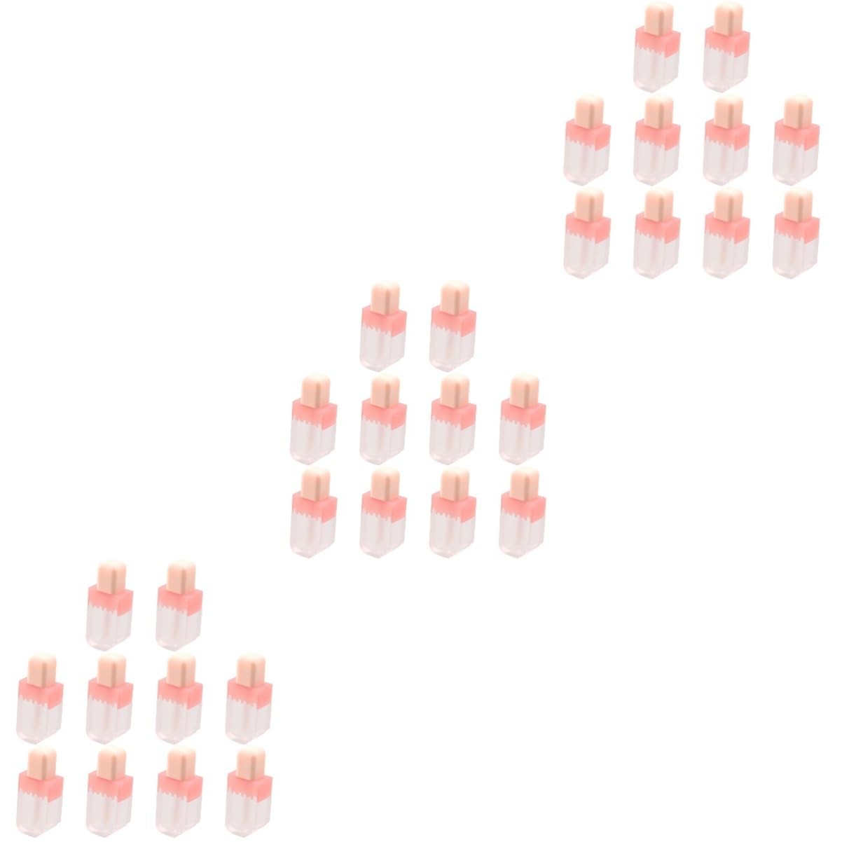 NOLITOY 30 Pcs Lip Gloss Tube Cute Lip Glaze Tube Lip Glaze Container Ice Cream Shaped Lipgloss Tube Dispenser Bottle Lip Gloss Bottles Reusable Lipstick Container Abs Tubular Travel Tray