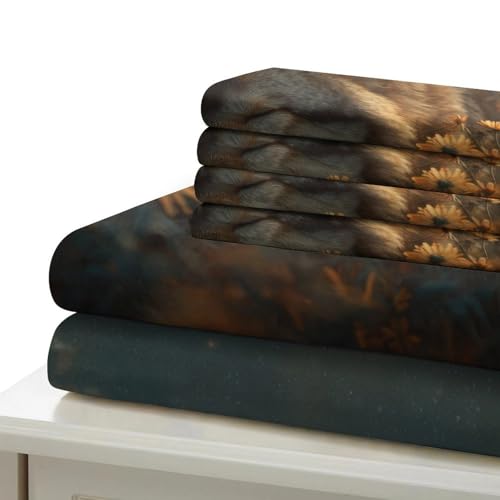 Parure de lit chevaux 3D en microfibre résistante et douce de qualité supérieure - 7