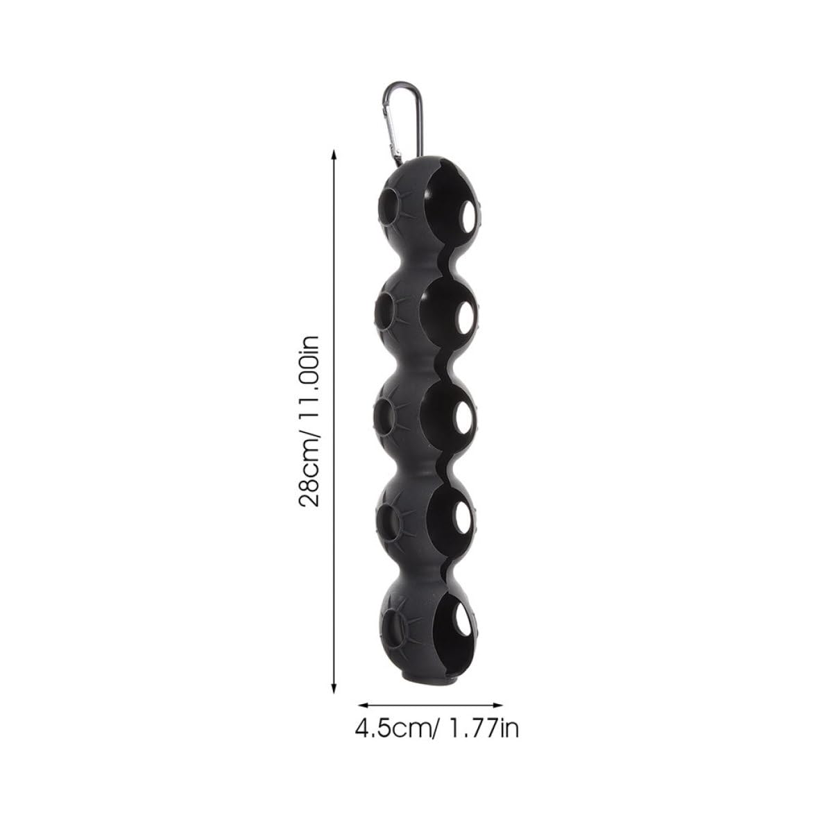 Porte-Golf en Silicone Noir Abaodam Lot de 2 Clip Portable Protection Accessoires pour Voiturette de Golf