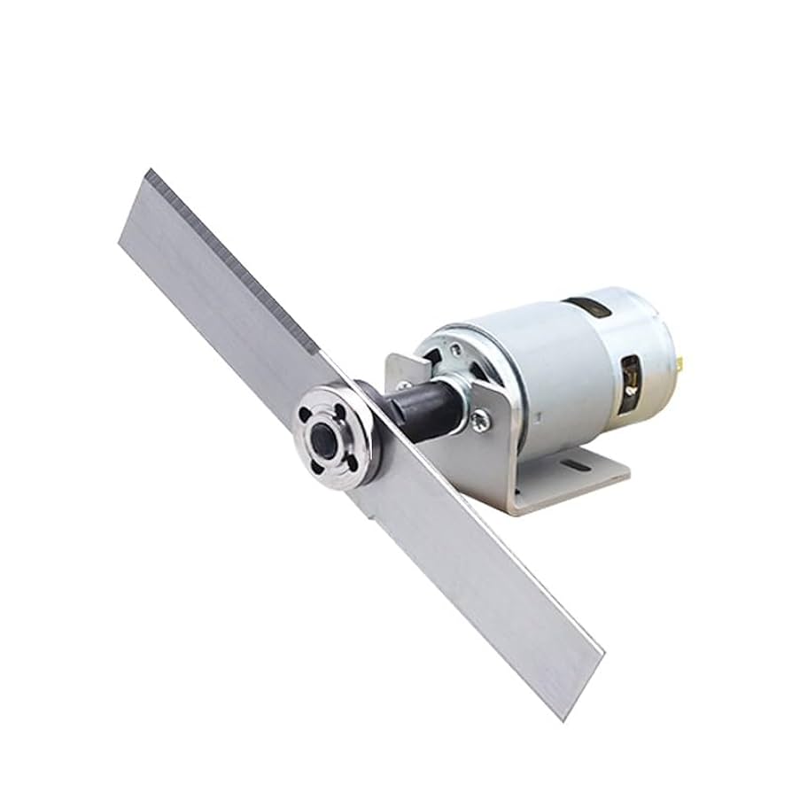 V SP DDD 4枚 DC 12-24V 775 Motor with Lawn Mower Set Manganese Steel