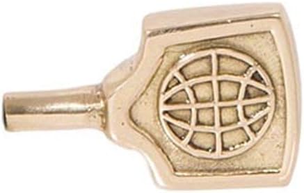 B&P Lamp® Antique Brass Finish Solid Brass Flat Key Switch Knob for Light Sockets