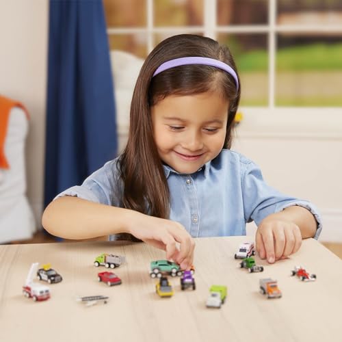 Driven by Battat – Pocket Fleet 2 – 20 Packs Mini Toy Vehicles – Race Car, Construction Trucks, Police SUV, Airplane, Fire Truck & More – Gift Toy for Boys & Girls Age 3+