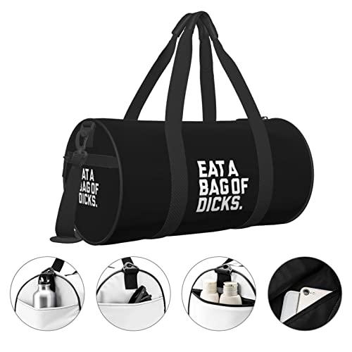 Eat A Bag of Dicks Travel Luggage Duffel Bag Sports Rolling Foldable Duffel Bag4