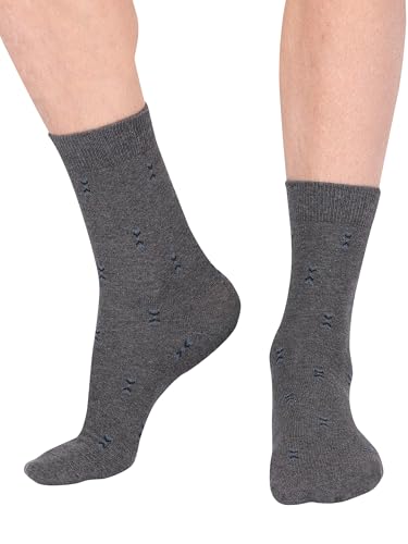 Image of Jockey 7104 Men's Compact Cotton Stretch Crew Length Socks with Stay Fresh Treatment (Pack of 3 Pattern May Vary)
