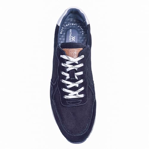 Anthony Veer West Leather Sneakers for Men | Retro-Raised Driving Sole for Equal Comfort & Style | Durable Rubber Outsole & Removable Leather Cushioned Footbed4