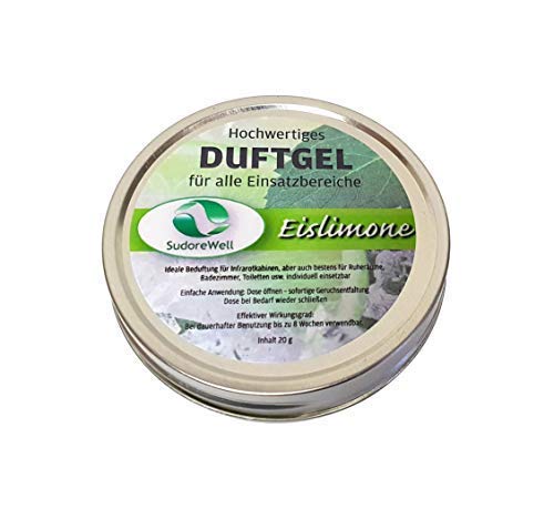 Preisvergleich Produktbild SudoreWell Duftgel 'Eislimone' für Sauna, Infrarotkabine und Badezimmer, 20g Dose