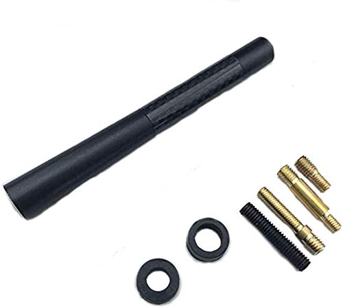Antena de Radio Universal para Coche Radio Am/FM Negro con adaptador de...