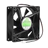 80mm by 80mm by 25mm 8025 12V DC 0.20A Dual Ball Bearing Brushless Cooling Fan 2pin AV-F8025MB UL CE