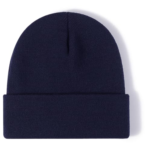 Image of Rosoz Beanie for Men Women Cuffed Knit Hat Winter Beanies Skull Cap Unisex