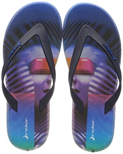 Rider R1 Energy 360 Ad, Chanclas para Hombre, Multicolor Azul Violeta 9283 0, 42 EU