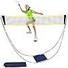 HTDHS Draagbaar badminton net met standaard draagtas vouwen volleybal tennis badminton netto frame ondersteuning…