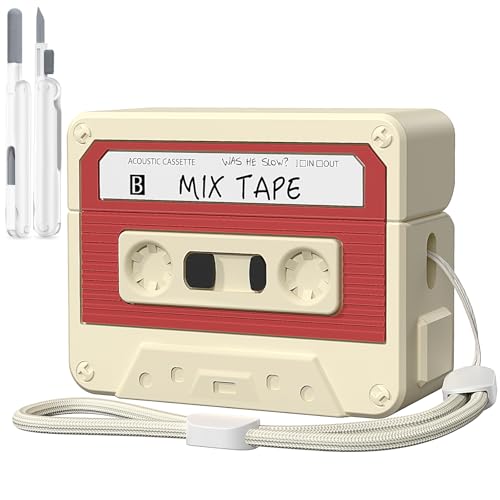 Image of AirPods Pro 2 Case Cover, KOREDA Funny Cassette Tape Design Case for Airpods Pro 2nd Generation /1st Generation (2023 /2022 /2019), Cute Cartoon Fashion Silicone Protective Case for Women Men