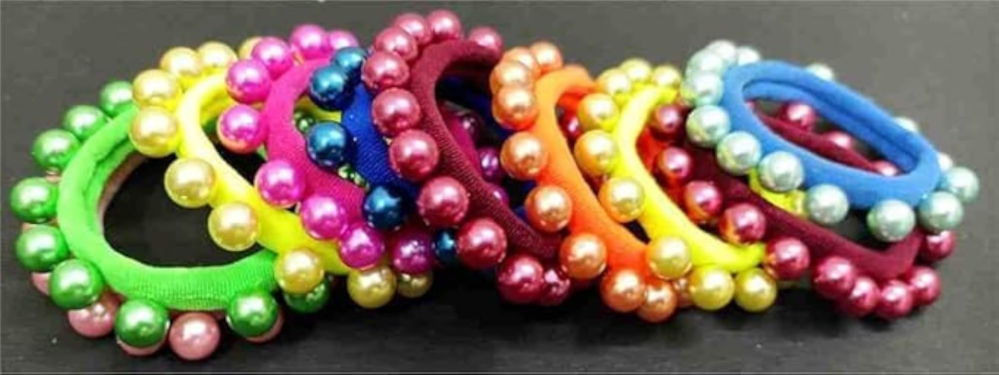 Beaded Pearl Rope Hair Band Rubber Hair Accessories