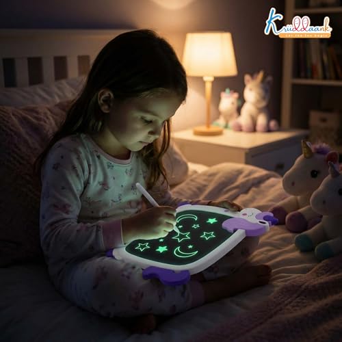 Image of Unicorn LCD Writing Magic Tablet 8.9 Inch, Electronic Drawing Pad for Kids, Preschool Early Education Toy, Toddler Travel Game for Boys & Girls, Birthday Gift for 3 4 5 6 7 8 9 Year