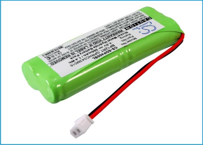 4.8V 300mAh GPRHC04016 BP12RT Battery Replacement for Receiver 1900NCP 1902NCP Receiver 1900 Receiver 1700 280NCP Transmitter YS500 Anti Bark Collar Transmitter 7000M Receiver 1500