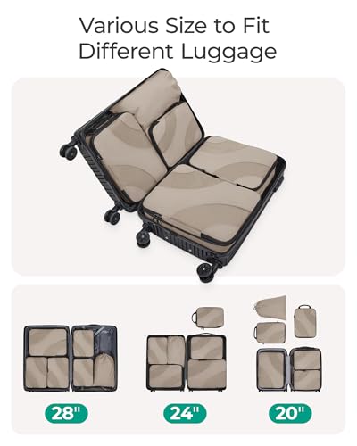 Image of BAGSMART Compression Packing Cubes for Travel