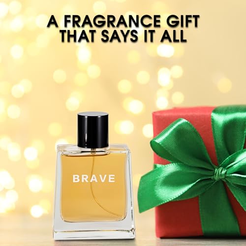 Image of Men's Cologne Brave Original Natural Spray Eau De Toilette,Long-Lasting Scent Perfume for Men Elegant Bottle - Great Holiday Gift, 3.4 Fl Oz /100 Ml