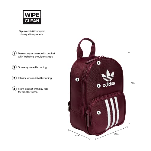 Adidas Originals Women's Originals Santiago Mini Backpack, Victory Crimson Purple, One Size #TOP1