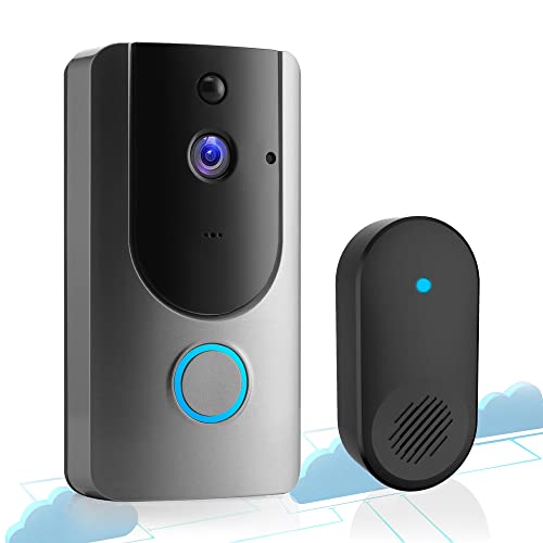 Elytsemoh Hd Smart Wireless Video Doorbell Camera Wi-Fi With Motion Detector, 2.4Ghz Wifi, Doorbell Security Camera With Indoor Chime, Free Cloud Storage, Night Vision, Two-Way Audio, Real-Time Video #TOP4