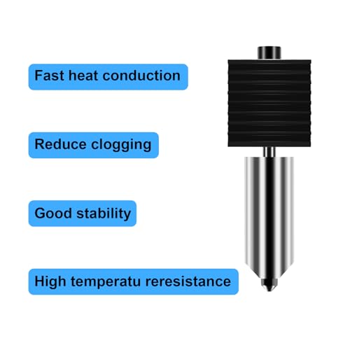 Image of 2PCS A1 Mini /A1 Hotend, A1 Mini /A1 Print Head Kit High-Temperature 0.2mm /0.4mm Hardened Steel Nozzle with Silicone Sock Compatible for Bambu Lab A1 /A1 Mini 3D Printer,