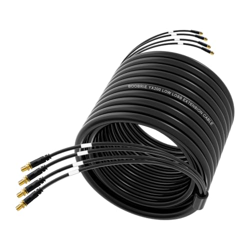 80FT 4-in-1 SMA LMR200 Equivalent Quad-200 Extension Cable