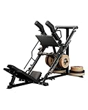 2-in-1 Leg Press & Hack Squat Machine for Home Gym, 1200LB Capacity with 4-Position Safety Stops & Quick-Change Footplate, Professional Strength Training Equipment（Weights Not Included
